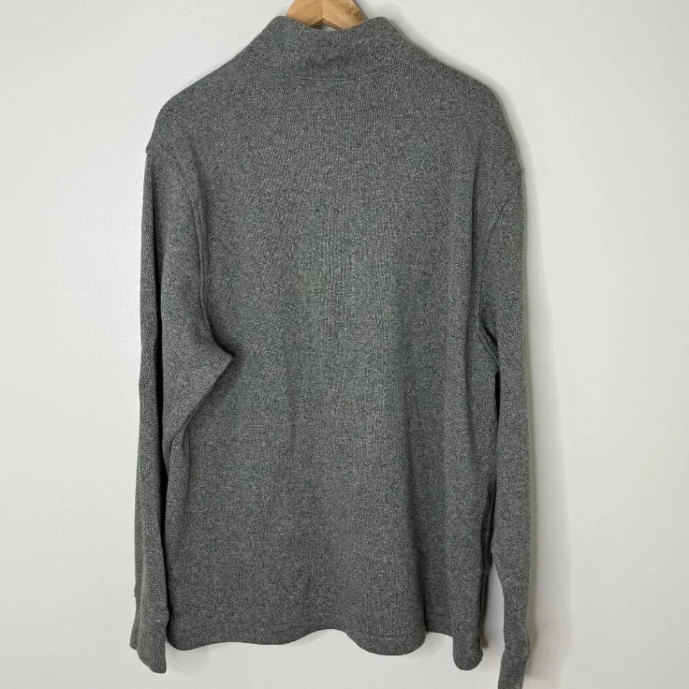 Old Navy Men's XXL Gray Sweater Fleece Quarter Zip